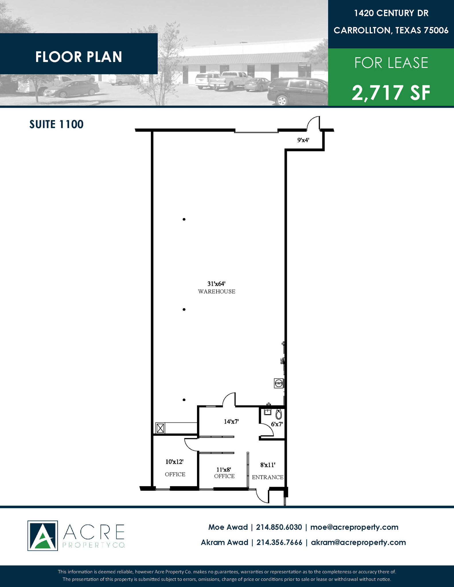 1420 Century Dr, Carrollton, TX for lease Floor Plan- Image 1 of 1