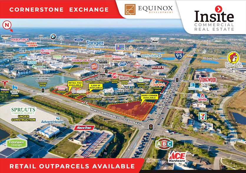 1540 Cornerstone Blvd, Daytona Beach, FL for lease - Aerial - Image 1 of 4