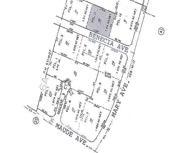 931-935 Benecia Ave, Sunnyvale, CA for lease - Plat Map - Image 2 of 3