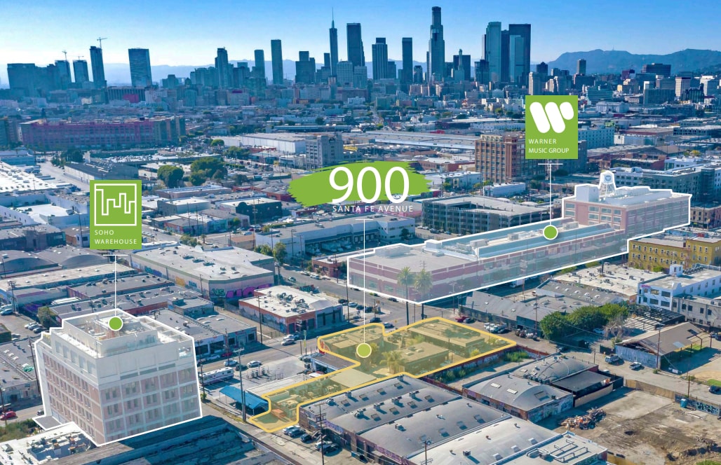 900 S Santa Fe Ave, Los Angeles, CA for sale Aerial- Image 1 of 2
