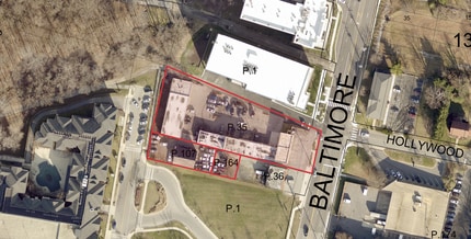 9598-9600 Baltimore Ave, College Park, MD - AERIAL  map view - Image1