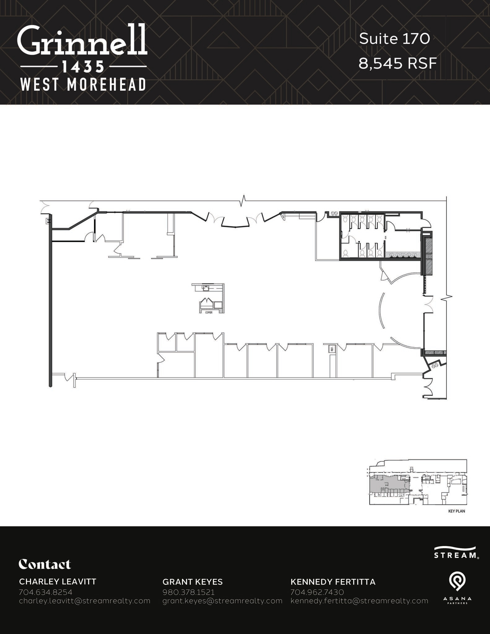 1435 W Morehead St, Charlotte, NC for lease Floor Plan- Image 1 of 1