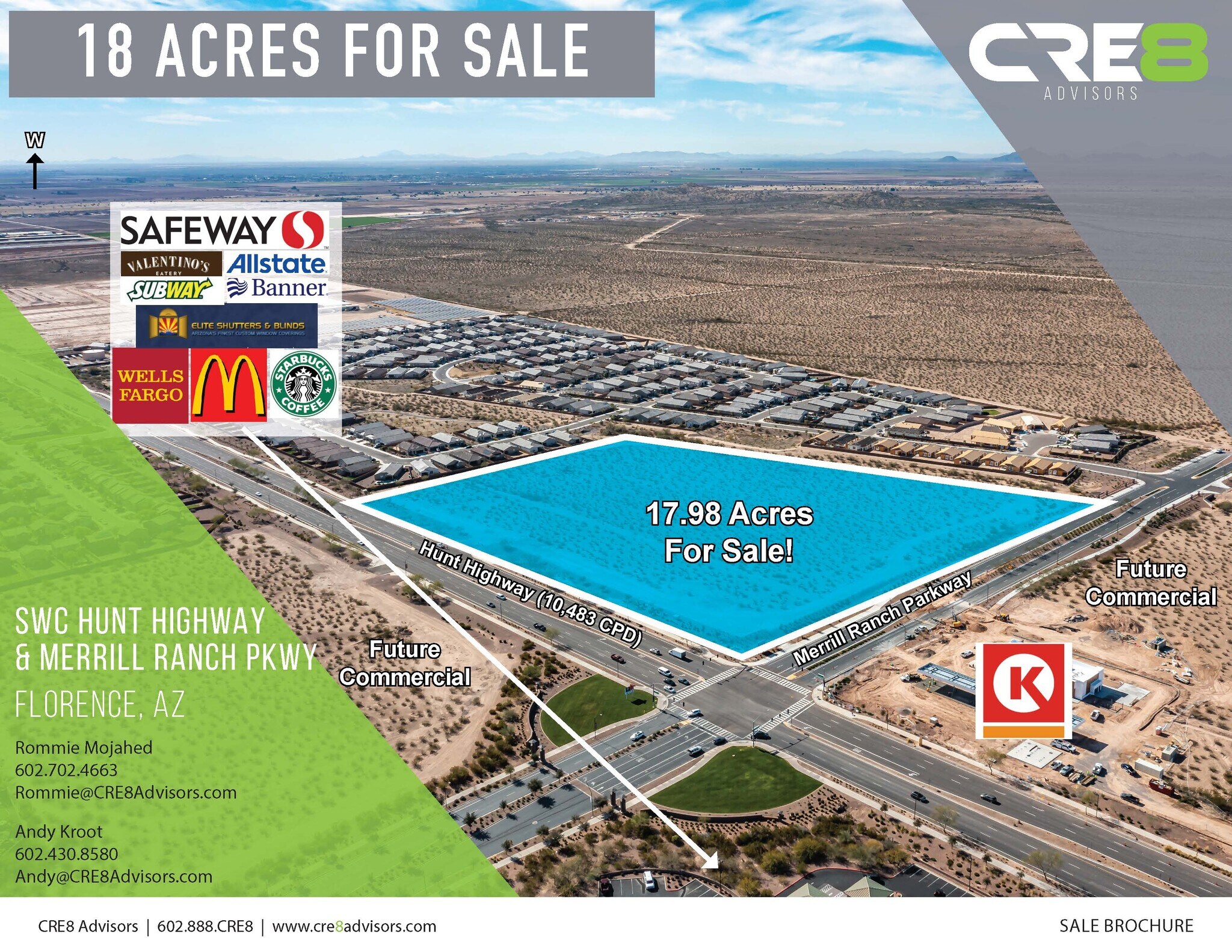 SWC Hunt Highway & Merrill Ranch Parkway, Florence, AZ for sale Building Photo- Image 1 of 5