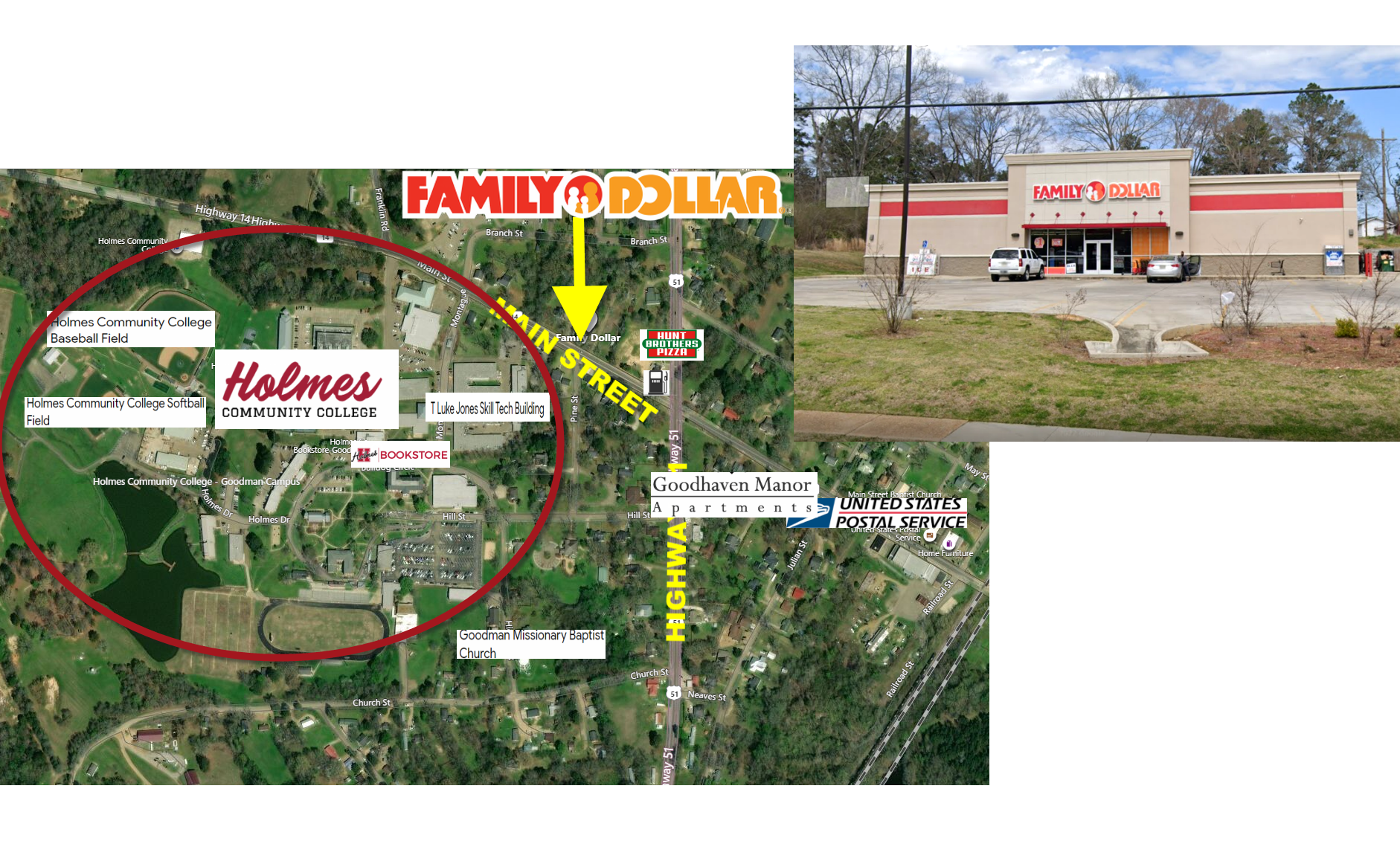 9563 Main St, Goodman, MS for sale Aerial- Image 1 of 1