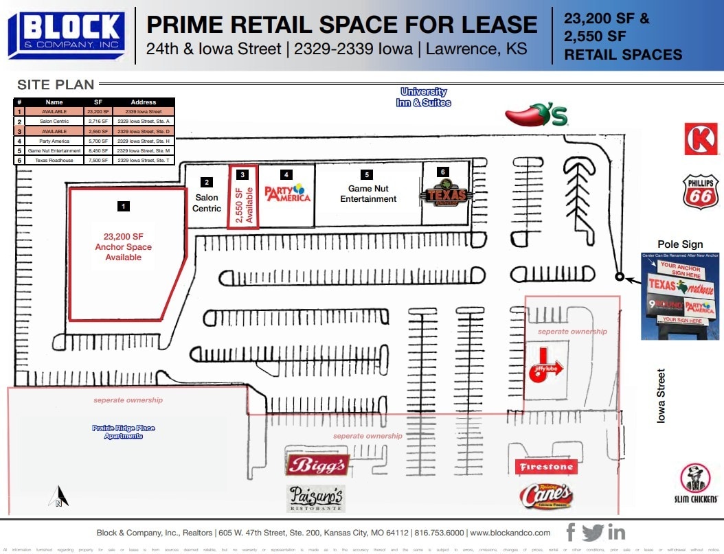 2329 S Iowa St, Lawrence, KS for lease Site Plan- Image 1 of 1