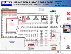 2329 S Iowa St, Lawrence, KS for lease Site Plan- Image 1 of 1