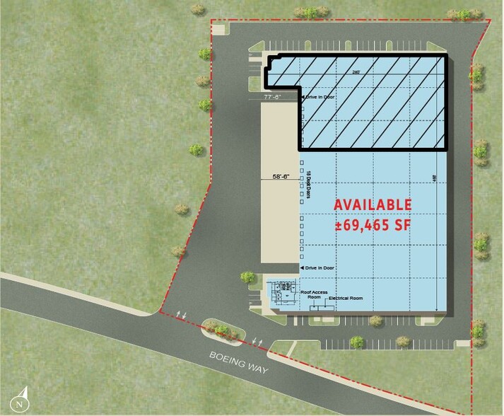 1619 Boeing, Stockton, CA for lease - Site Plan - Image 3 of 6