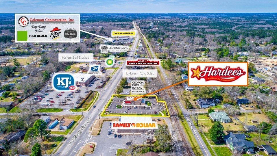 310 E Milledgeville Rd, Harlem, GA, 30814 Fast Food Property For Sale