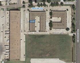 6100 NW 2nd St, Oklahoma City, OK for lease Aerial- Image 2 of 2