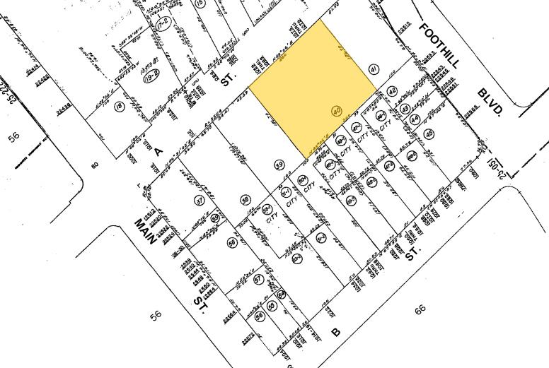 1059-1077 A St, Hayward, CA for lease - Plat Map - Image 2 of 4