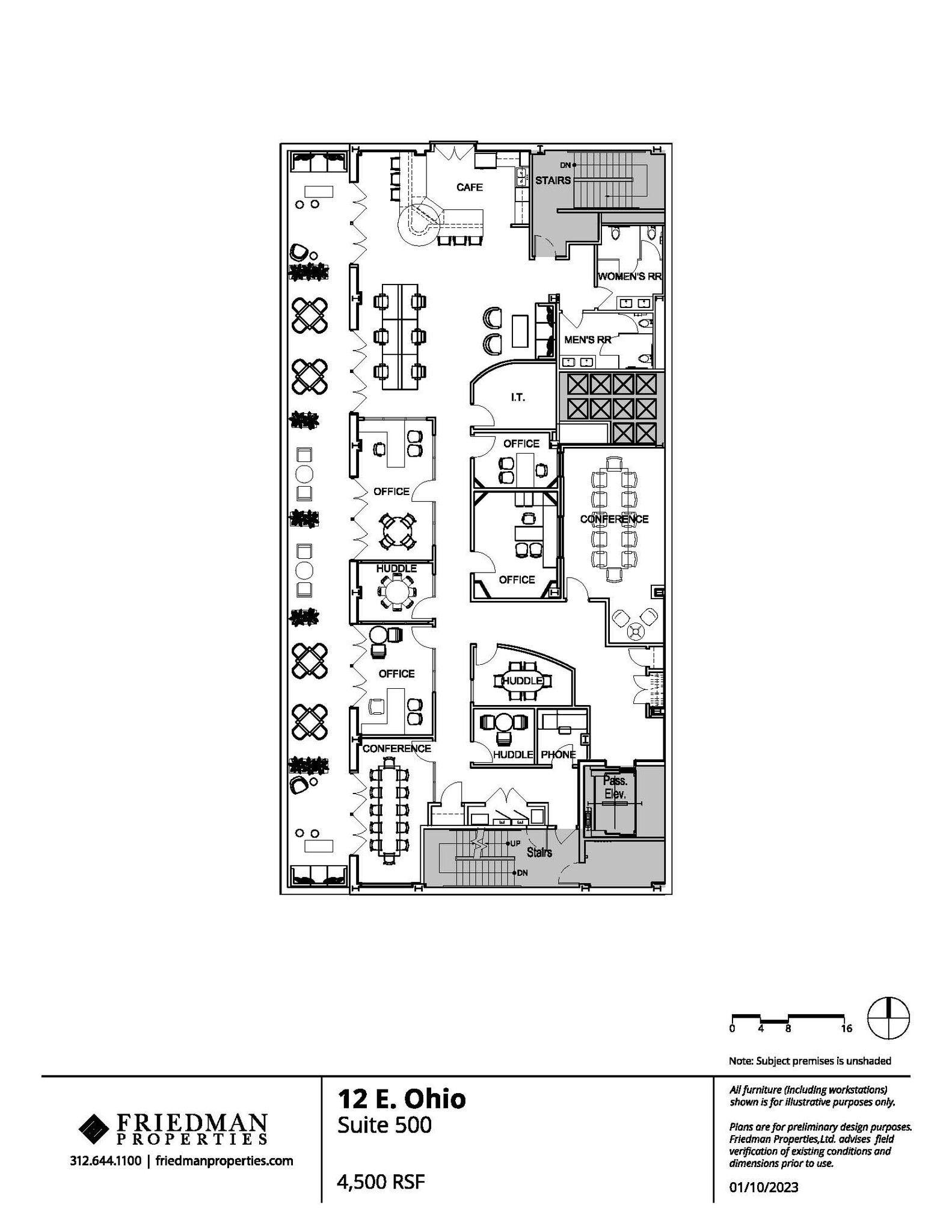 12 E Ohio St, Chicago, IL for lease Floor Plan- Image 1 of 2