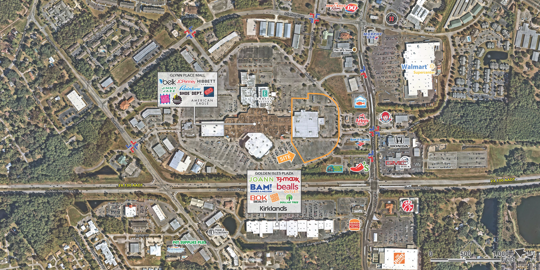 100 Mall Blvd, Brunswick, GA for lease Building Photo- Image 1 of 3