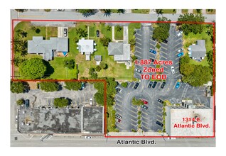 1314 E Atlantic Blvd, Pompano Beach, FL - aerial  map view - Image1