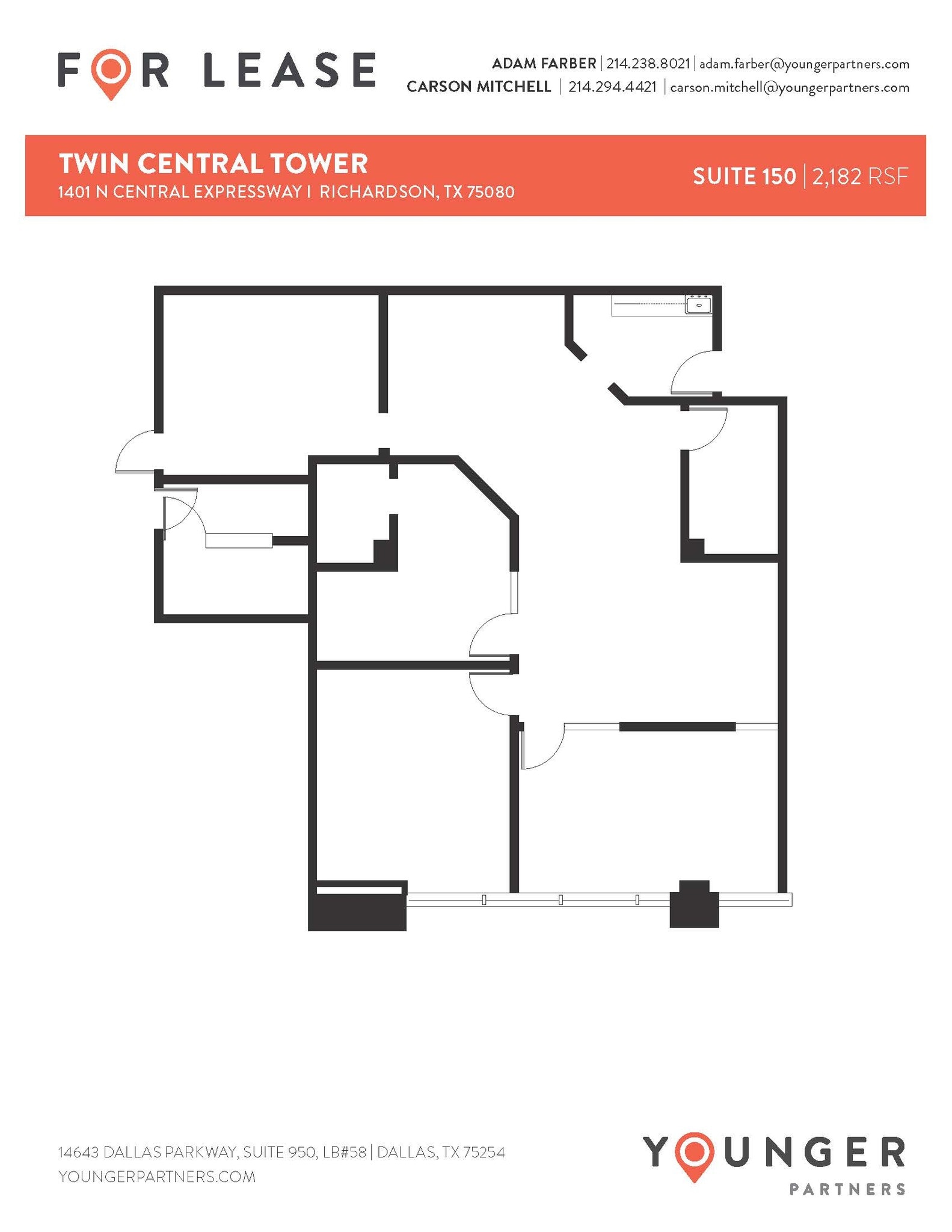 1401 N Central Expy, Richardson, TX for lease Floor Plan- Image 1 of 1