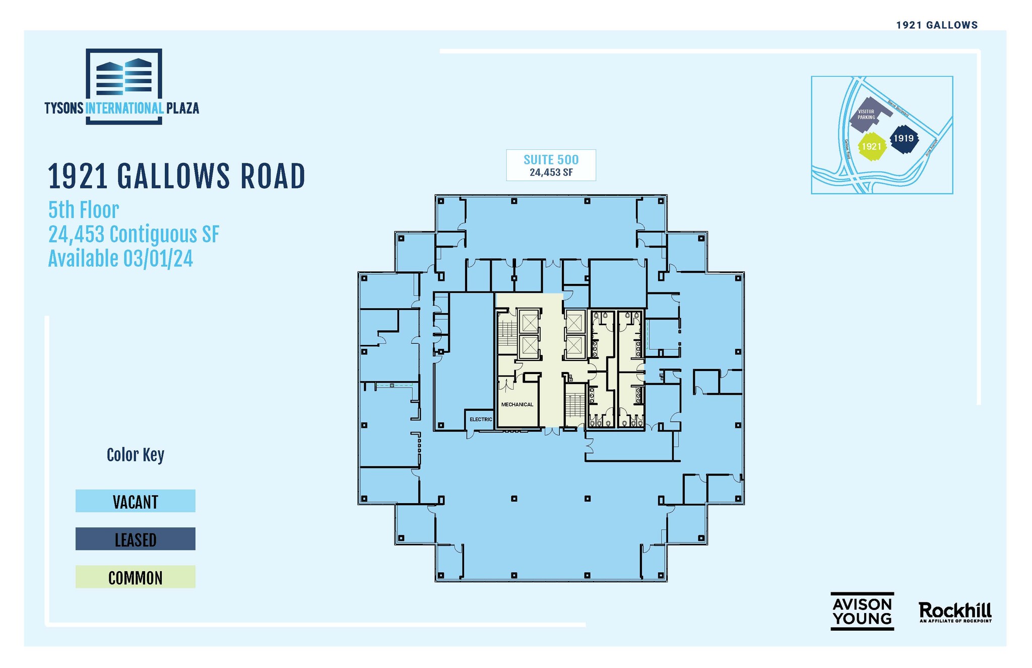 1919-1921 Gallows Rd, Vienna, VA for lease Floor Plan- Image 1 of 1