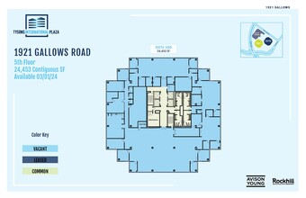 1919-1921 Gallows Rd, Vienna, VA for lease Floor Plan- Image 1 of 1