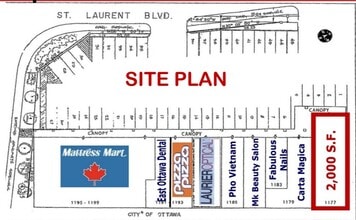1171-1195 St Laurent Blvd, Ottawa, ON for lease Site Plan- Image 1 of 1