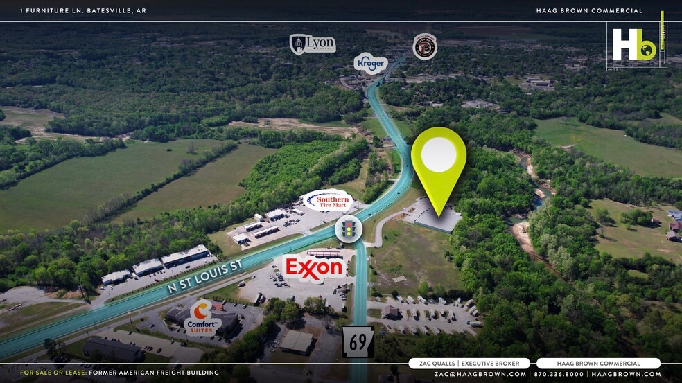 1 Furniture Ln, Batesville, AR for lease - Aerial - Image 3 of 6