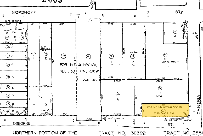 8945-9015 De Soto Ave, Canoga Park, CA for lease - Plat Map - Image 2 of 5