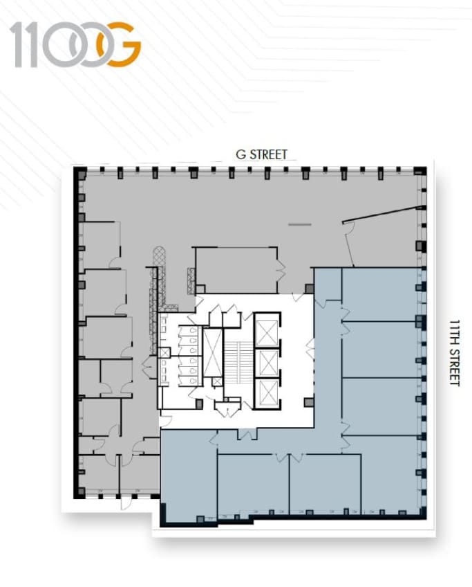 1100 G St NW, Washington, DC for lease Floor Plan- Image 1 of 1