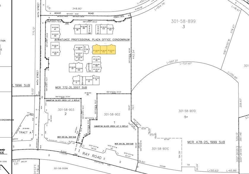 4425 E Agave Rd, Phoenix, AZ for lease - Plat Map - Image 2 of 9