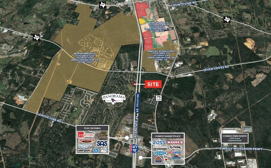 10075 I-45, Conroe, TX for sale - Aerial - Image 2 of 2