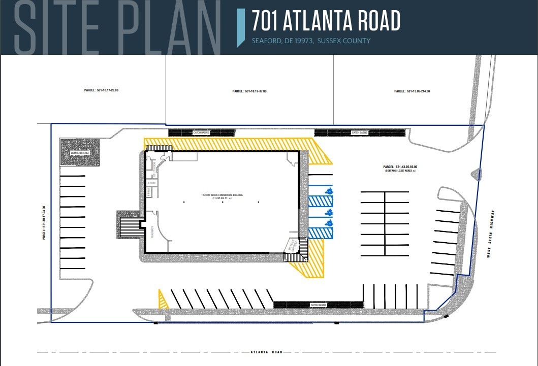 701 Atlanta Rd, Seaford, DE for lease Site Plan- Image 1 of 1