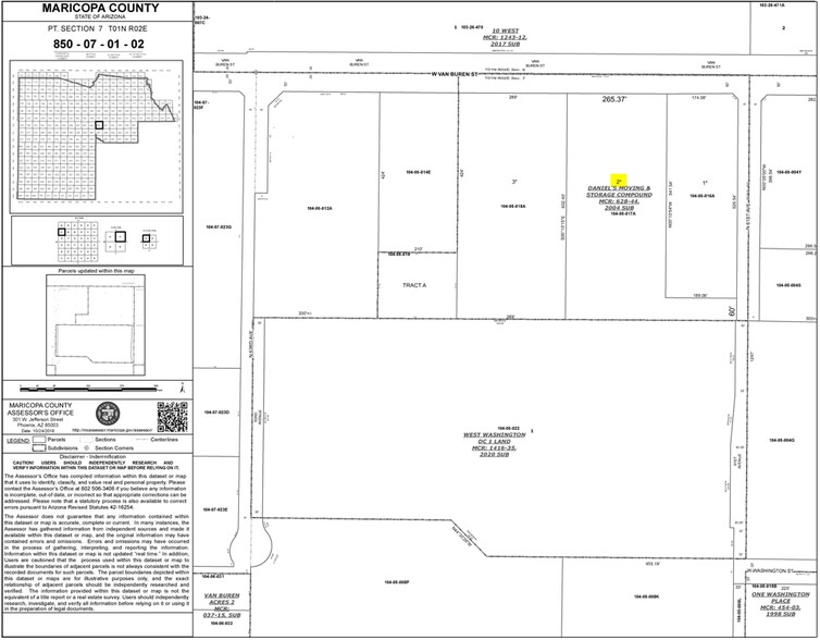 6121 W Van Buren St, Phoenix, AZ for lease - Plat Map - Image 2 of 7