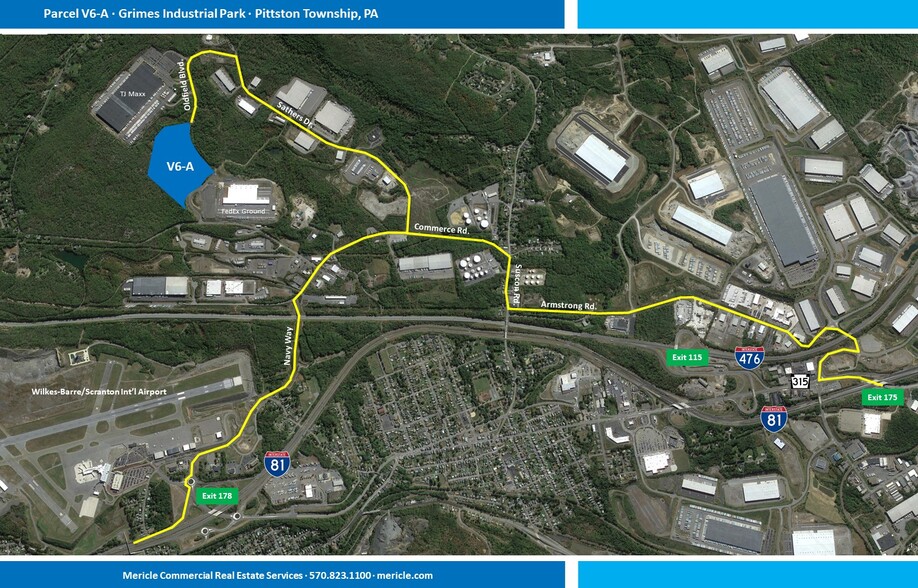 Oldfield Blvd, Pittston Township, PA for lease - Aerial - Image 2 of 2