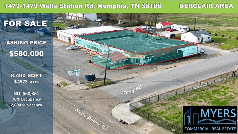 1473 Wells Station Rd, Memphis, TN for sale - Building Photo - Image 1 of 1