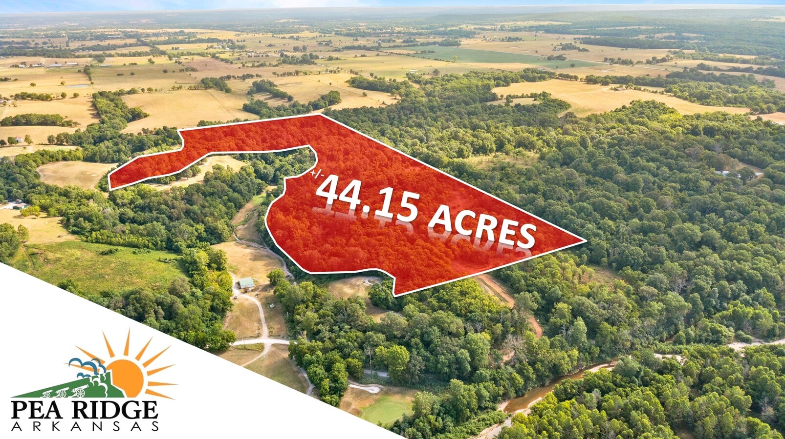 0 Sugar Creek Road, Pea Ridge, AR 72751 44.15 AC of Highly Versatile