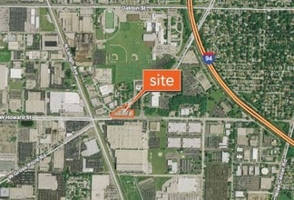 5900 Howard St, Skokie, IL - AERIAL map view - Image1