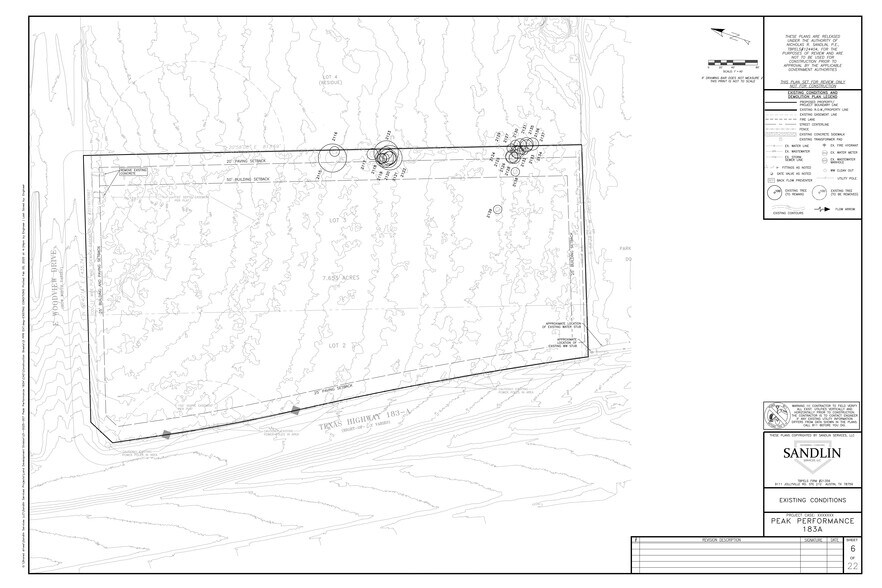 7962 183A, Leander, TX for sale - Site Plan - Image 1 of 2