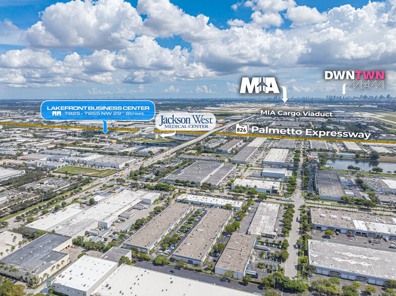 7855 NW 29th St, Miami, FL for lease - Aerial - Image 3 of 3