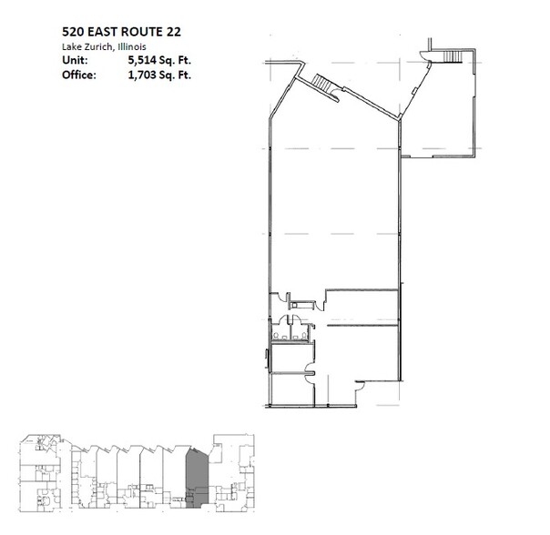 410-550 E Route 22, Lake Zurich, IL for lease - Floor Plan - Image 3 of 3