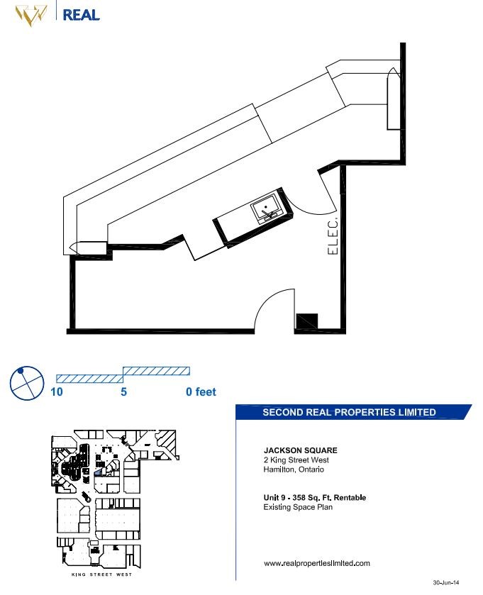 100, 110, and 120 King St W, Hamilton, ON for lease Floor Plan- Image 1 of 1