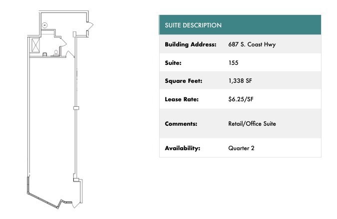 687 S Coast Highway 101, Encinitas, CA for lease Floor Plan- Image 1 of 1