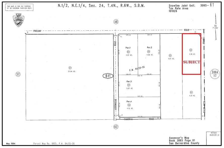 9675 Phelan Rd, Phelan, CA for sale - Plat Map - Image 2 of 2