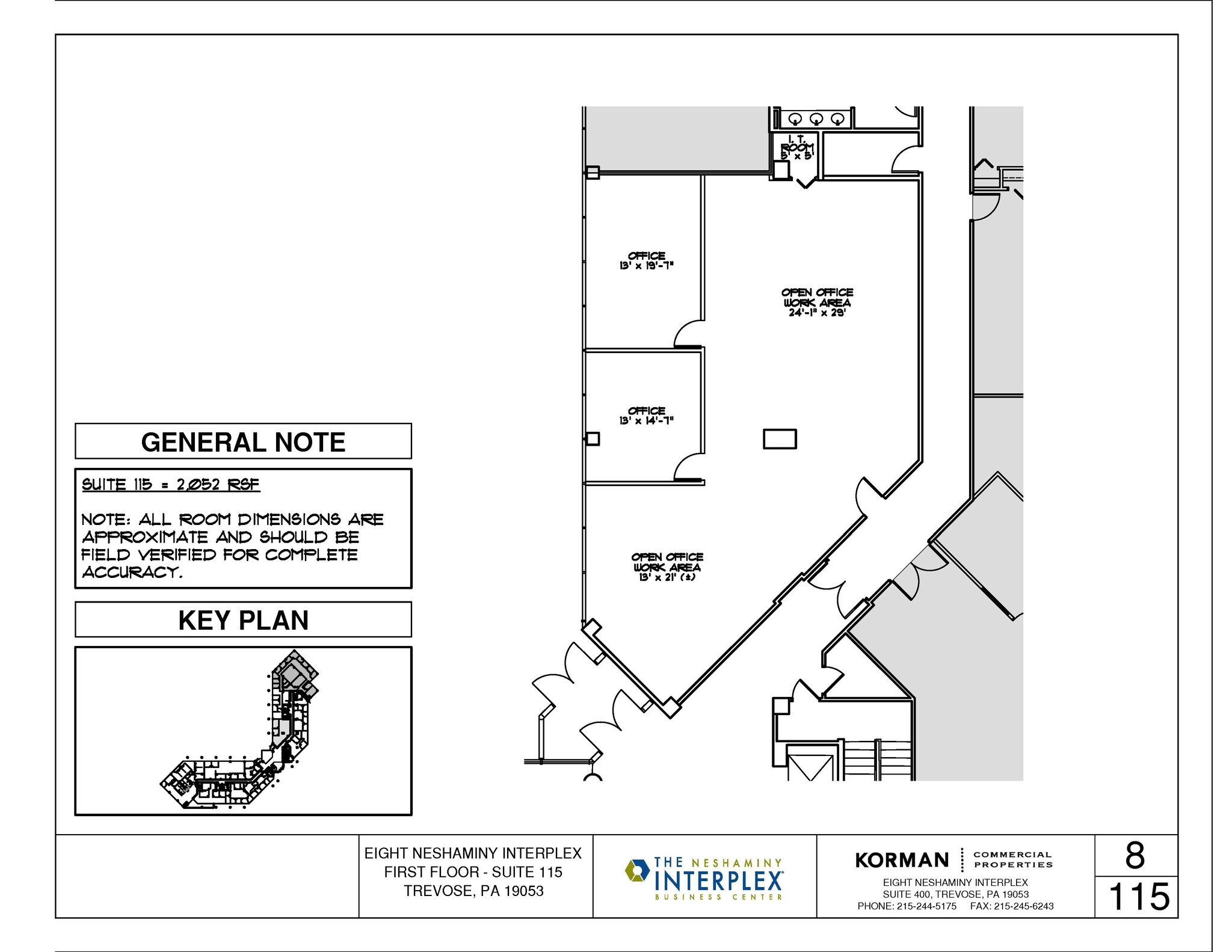 8 Neshaminy Interplex, Trevose, PA for lease Floor Plan- Image 1 of 1