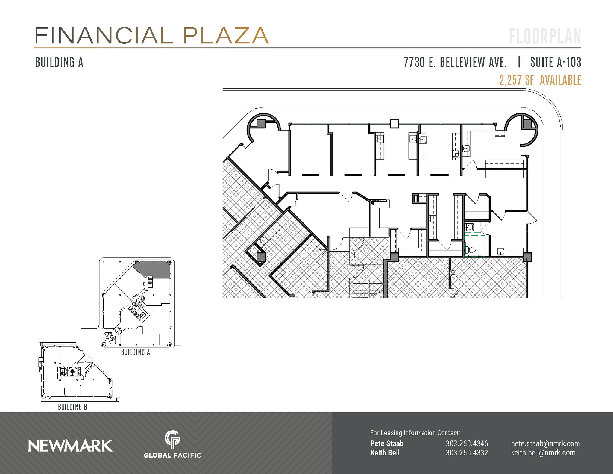 7730 E Belleview Ave, Greenwood Village, CO for lease Floor Plan- Image 1 of 2