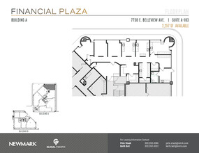 7730 E Belleview Ave, Greenwood Village, CO for lease Floor Plan- Image 1 of 2