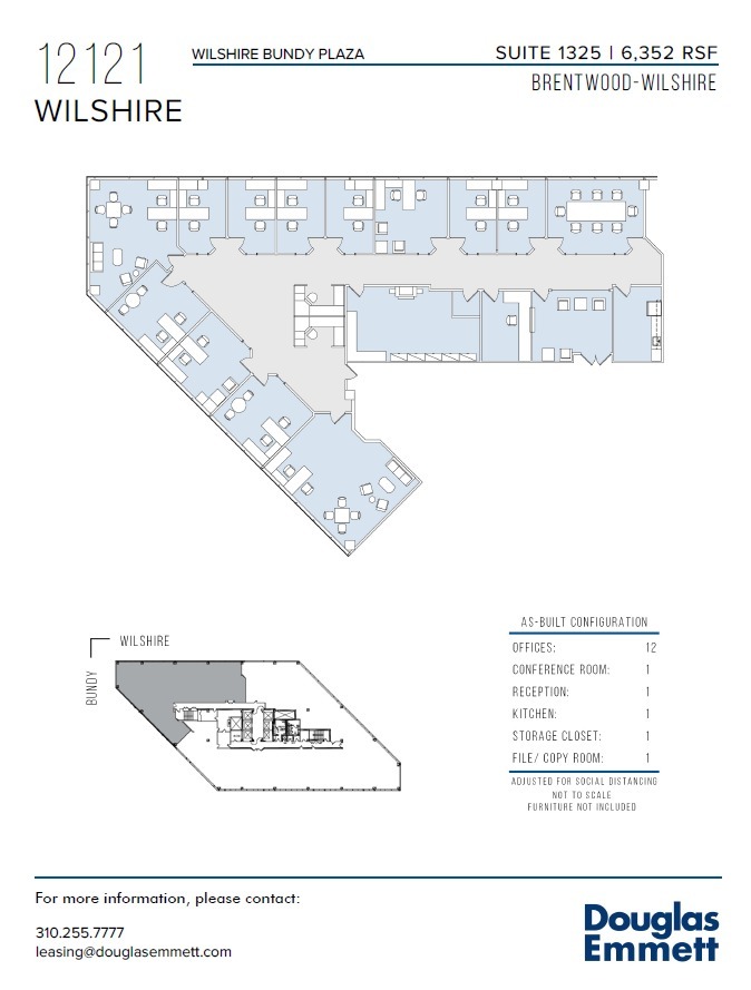 12121 Wilshire Blvd, Los Angeles, CA for lease Floor Plan- Image 1 of 1