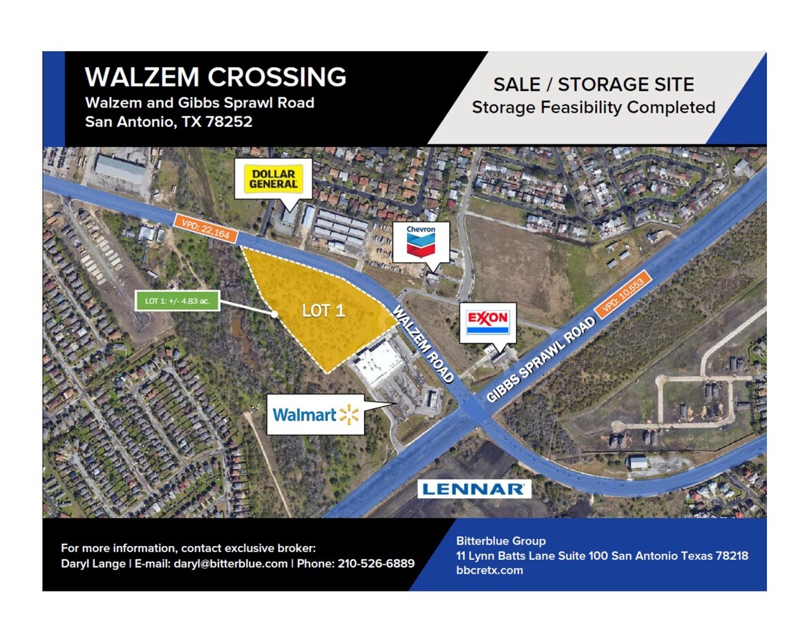 Walzem Rd Gibbs Sprawl, San Antonio, TX, 78239 Commercial Land For