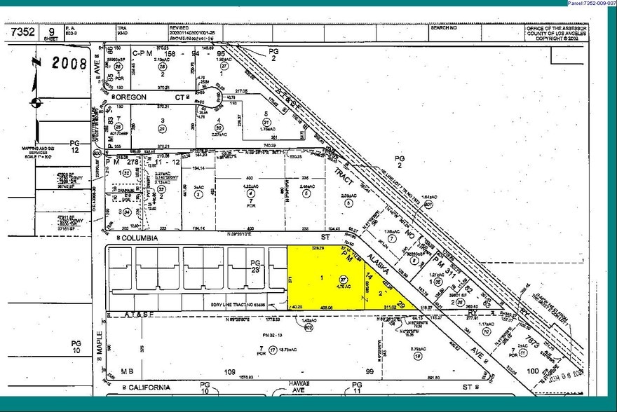 2610-2660 Columbia St, Torrance, CA for lease - Plat Map - Image 2 of 7