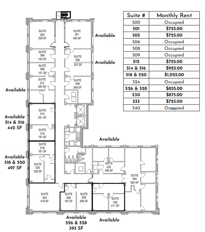 319 S 17th St, Omaha, NE for lease Floor Plan- Image 1 of 1