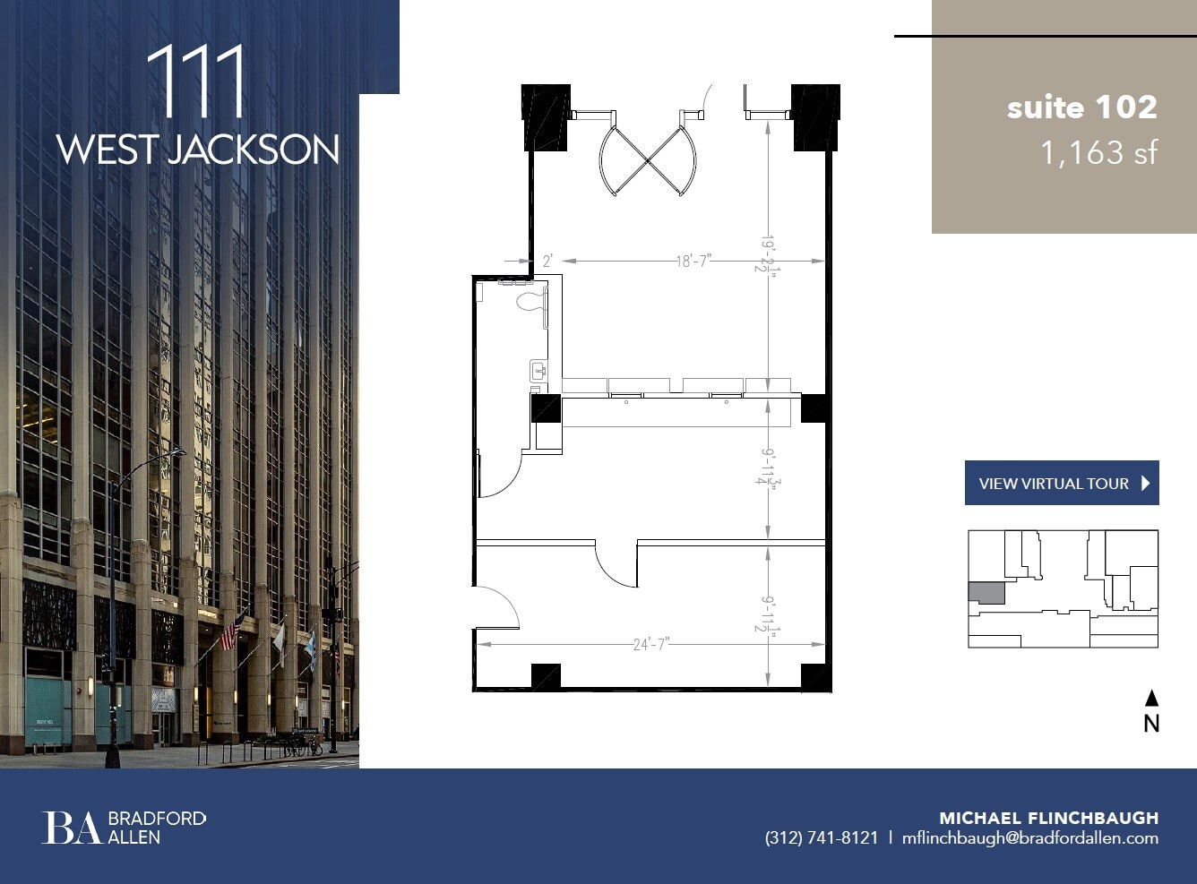 111 W Jackson Blvd, Chicago, IL for lease Floor Plan- Image 1 of 5