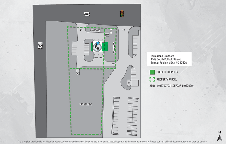 1449 S Pollock St, Selma, NC for sale - Site Plan - Image 2 of 4