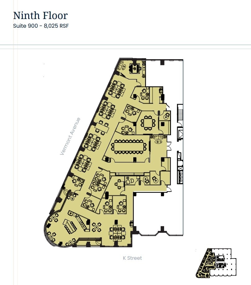 1425 K St NW, Washington, DC for lease Floor Plan- Image 1 of 1