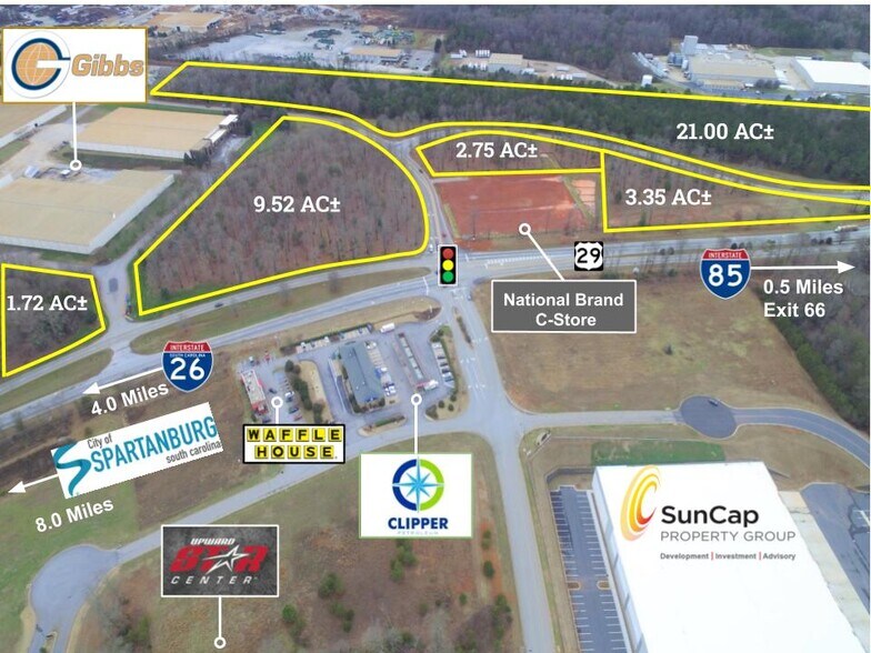 9855 Warren H Abernathy Hwy, Spartanburg, SC for sale - Aerial - Image 1 of 1