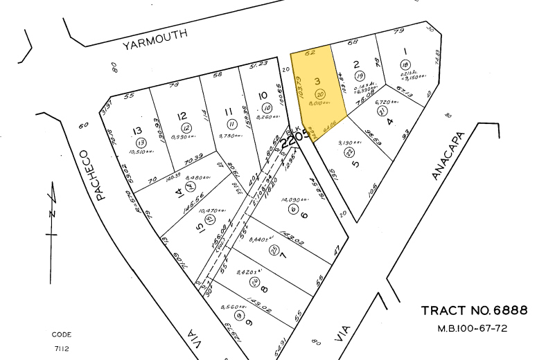 716 Yarmouth Rd, Palos Verdes Estates, CA for lease - Plat Map - Image 2 of 5